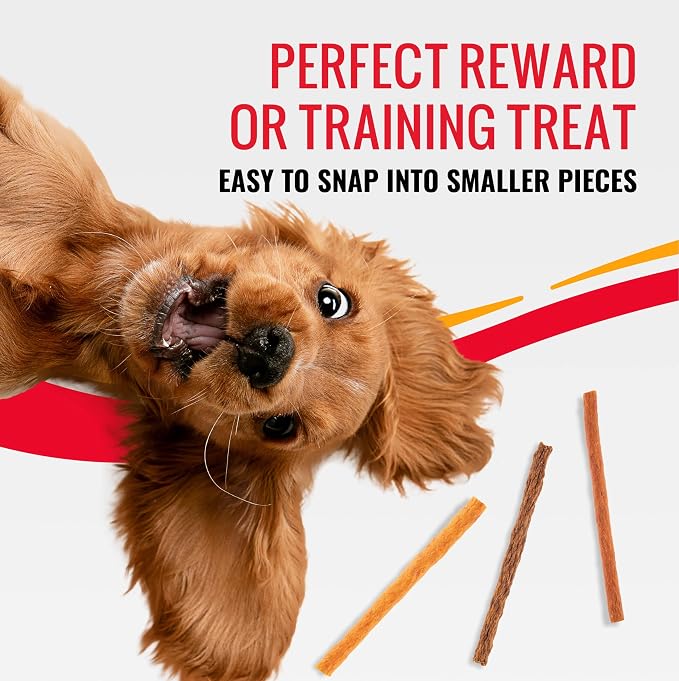 Good 'n' Tasty Snap 'EMS Training Dog Treats with Real Protein, 15 Count | Real Chicken, Duck or Beef, Easy to Break Into Pieces for Training or Rewards, No Artificial Flavors, Colors or Preservatives