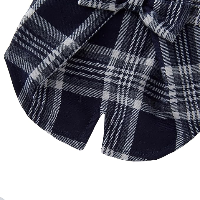 GabeFish Pets Wedding Jackets Suit for Dogs with Bow Tie Puppy Cat Formal Clothes Shirt Tuxedo (Navy, S (Chest 12.9in/33cm))