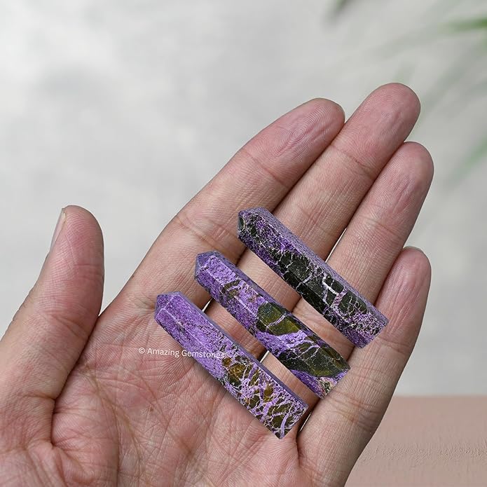 Amazing Gemstone Crystal Points Bulk Healing Crystals & Stones - Premium Single Terminated Healing Wand Point Bulk Crystals for Crafts, Crystal Grid, DIY Work