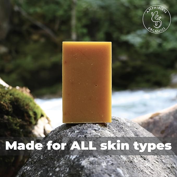 Turmeric Soap - with Kojic Acid, Coconut Oil, Shea Butter, Organic & Natural Ingredients, Vegan, For All Skin Types, Made in USA