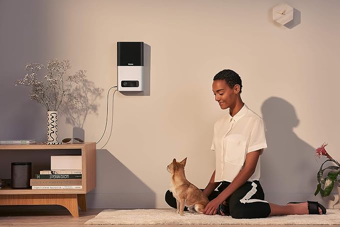 [2017 Item ] Petcube Bites Pet Camera with Treat Dispenser: HD 1080p Video Monitor, 2-Way Audio, Night Vision, Sound and Motion Alerts. For Dogs and Cats, Matte Silver (PB913NVTD)