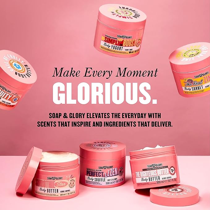 Soap & Glory Original Pink Body Wash for Women - Rose & Bergamot Shower Gel for Dry Skin - Moisturizing Body Soap for Soft, Hydrated Skin - Original Pink (16.9 fl oz)