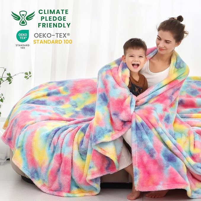 obinsm Fleece Throw Blanket Queen Size, Soft Fuzzy Blankets for Bed | Warm Lightweight Plush Large Blanket for Women Adults Room Decor 90x 90 in