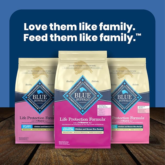 Blue Buffalo Life Protection Formula Chicken Small Senior Dog Food, 5 lb | Real Chicken #1 Ingredient, Glucosamine & Chondroitin for Joint Health & Mobility, Antioxidant-Rich LifeSource Bits