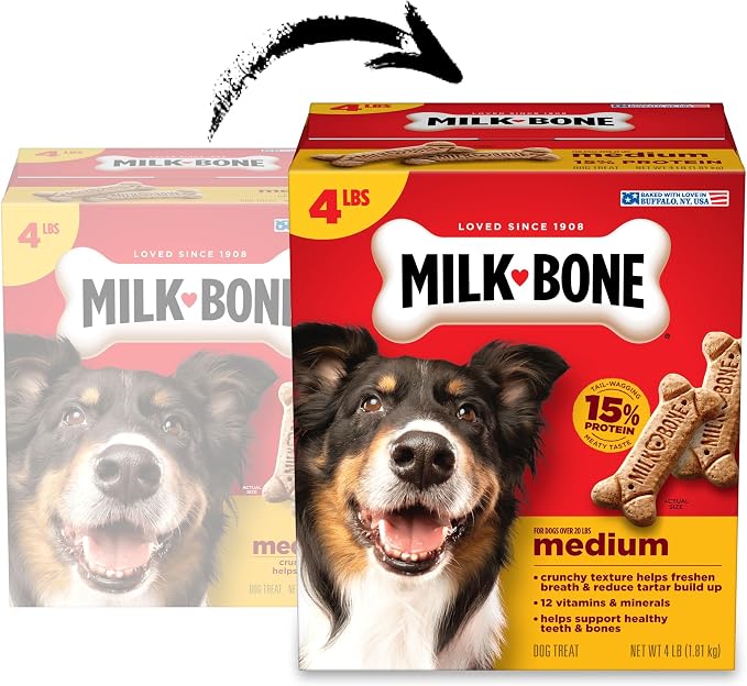 Milk-Bone Original Biscuits Medium Dog Treats, 4 Lb.