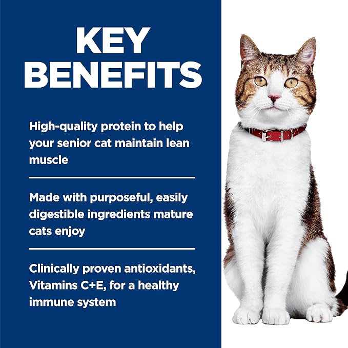 Hill's Science Diet Adult 7+ Wet Cat Food | #1 Veterinarian Recommended, Minced Turkey, 5.5 oz. Cans, 24-Pack