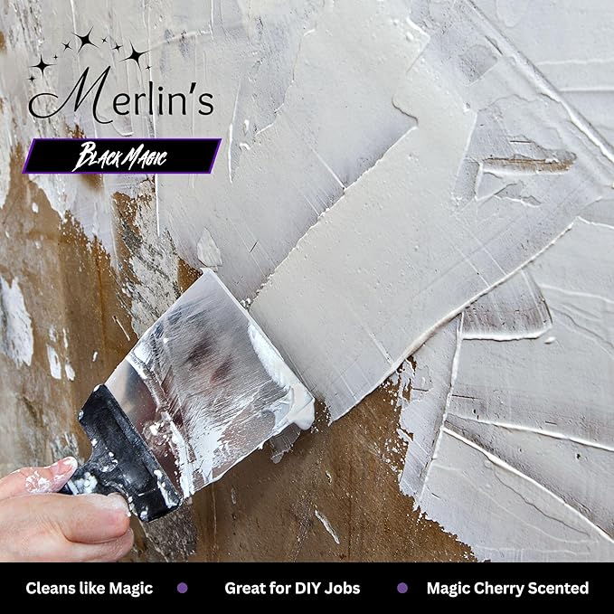Merlin's Black Magic Gritty Hand Soap - Gritty Hand Cleaner - Soap for Grease, Grime, Oil, Paint Removal - Deep-Cleaning, Moisturizing, Tough on Grease - 9.4oz Tube