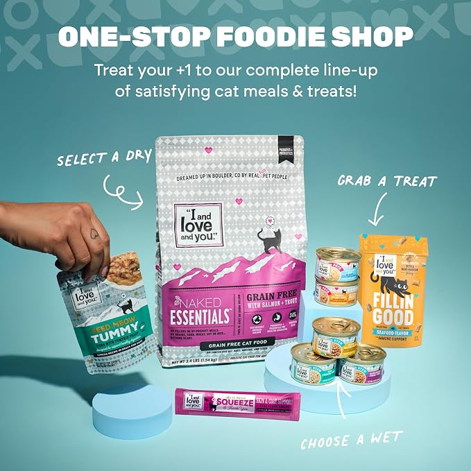 I AND LOVE AND YOU Naked Essentials Dry Cat Food, Chicken & Duck | 3.4lb