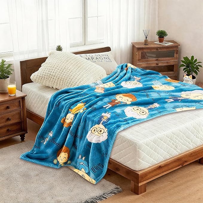 Golden Girls Blanket Gifts 50x60 Inches Cozy and Soft Flannel Throw Blanket Lightweight Golden Girls Merchandise for Couch Bed Sofa Car, Gifts for Women, Blue