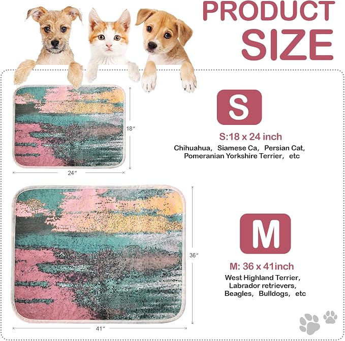 Washable Pee Pads for Dogs, Reusable Puppy Pads 36"x 41" 2 Pack | Leak-Proof, Super Absorbent Potty Training Pads With Non-Slip Backing For Crates, Floor, Playpen, Whelping & Furniture
