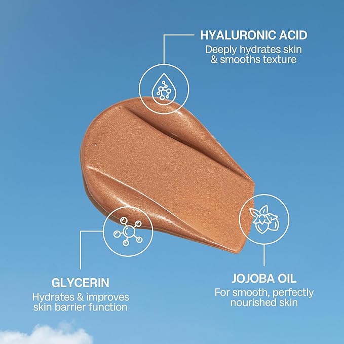 Bali Body Instant Glow Bundle – Instant Tan Medium-Dark 97 ml + Hydrating Bronzing Serum 30 ml + Ultra-Soft Reusable Kabuki Blending Brush | Vegan, Cruelty-Free