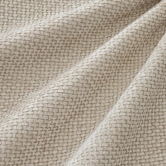 MIULEE Soft Decorative Chenille Pillow Covers Cream 16x16 Pack of 4 | Modern Home Decor, All Same Color Set, Couch Throw Pillows, Farmhouse Boho Cushion Covers for Sofa Bed Living Room