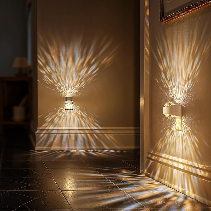 Night Light,Night Lights Plug into Wall,LED Projector Night Light | Soft White 3000K, Dimmable Brightness Dusk to Dawn Nightlight for Kids, Nursery, Bathroom, Home Decor, Gaming Room, 2 Pack
