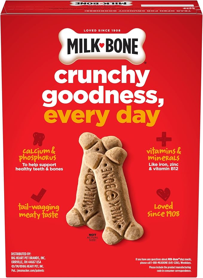 Milk-Bone Dog Treats for Medium Dogs, 24 Ounce | Pack of 2 | Crunchy | Helps Clean Teeth