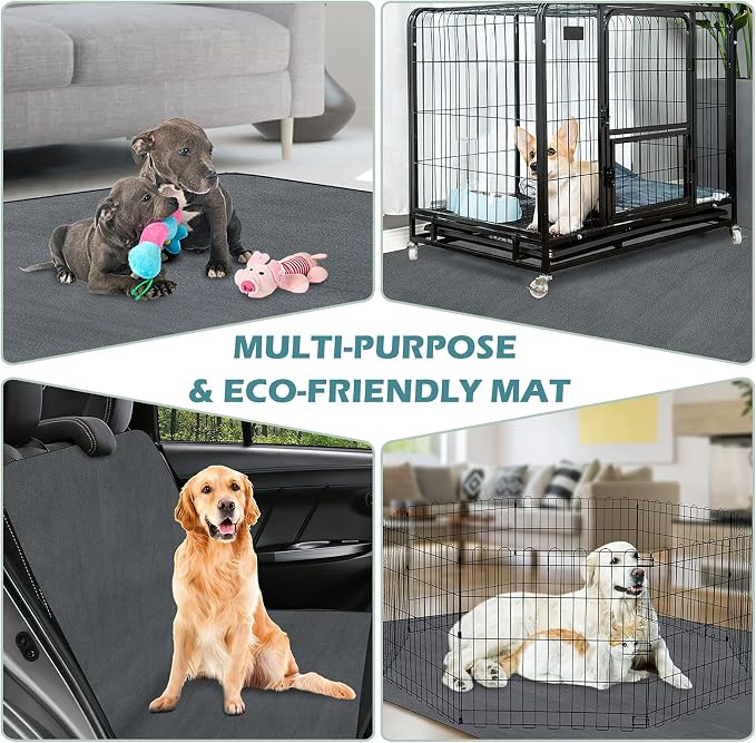 Washable Pee Pads for Dogs 72"x72" Reusable Dog Pads Extra Large Upgrade Non-Slip Dog Pee Pads Heavy Absorbency Puppy Pee Pads Quick Dry Whelping Pads/Waterproof Puppy Training Pad