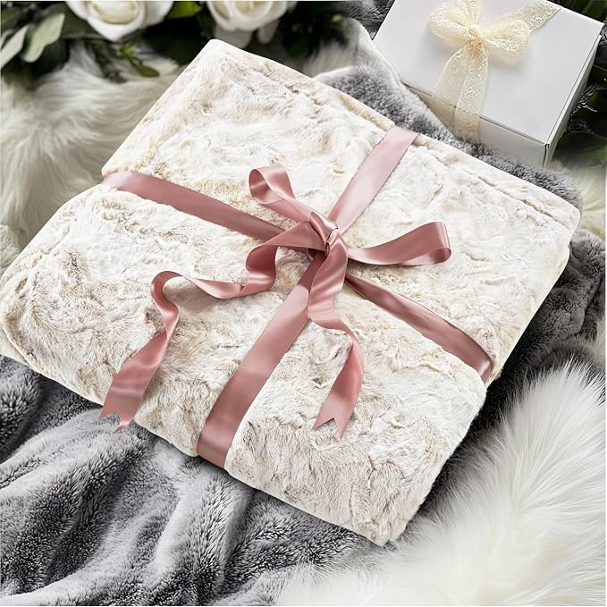 Madison Park Zuri Ultra Soft Faux Fur King Blanket Reversible, Snow Leopard | All Season, Ultra Soft, Breathable Fabric for Bed or Couch, Lightweight, Plush, OEKO-TEX Certified