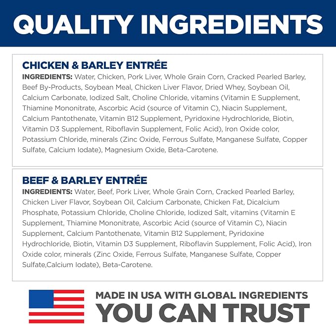 Hill's Science Diet Adult 1-6 Wet Dog Food Variety Pack | #1 Veterinarian Recommended, Chicken & Beef, 13 oz. Cans, 12-Pack