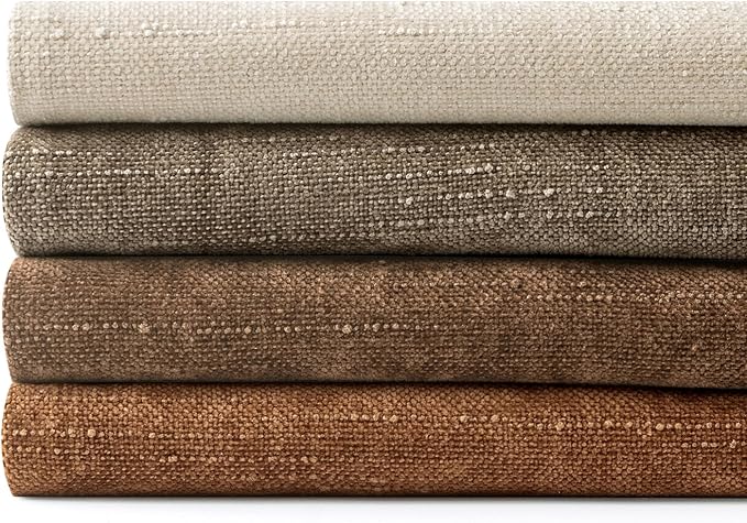 MIULEE Pack of 4 Fall Decorative Throw Pillow Covers 20x20 Inch Chenille Textured Throw Pillows Boho Farmhouse Cushion Covers Vintage Home Decor for Couch Sofa Bed Living Room，Beige Taupe Brown
