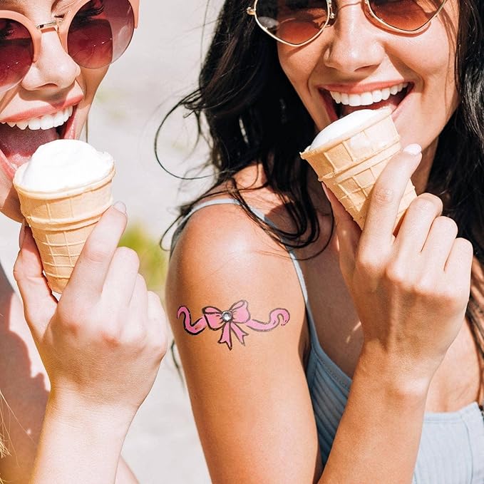 LaDot Temporary Tattoo Liner Pen – Fine Tip Waterproof Body Art Marker for Drawing Custom Skin Designs – Ideal for Temporary Tattoos, Festivals, Parties & More (Pink)