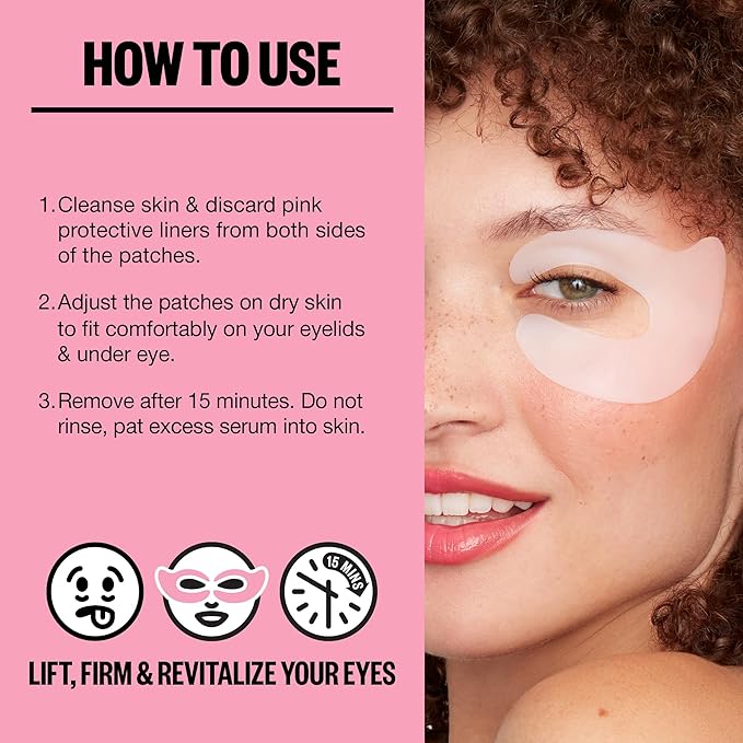 PEACE OUT Age Defying Set, Retinol Eye Jelly Stick + Retinol Eye Lift Patches Bundle for Under Eye Treatment for Fine Lines & Wrinkles, with Encapsulated Retinol, Peptides & Squalane