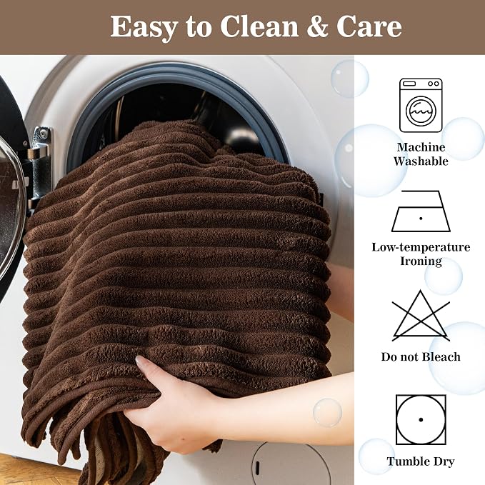 MYSKY HOME 100% Waterproof Couch Cover, Couch Covers for Dogs Washable, Non Slip Couch Covers for 3 Cushion Sofa Pet Friendly, Sofa Covers Furniture Protector, Dog Bed Cover, Chocolate, 35"x82.7"