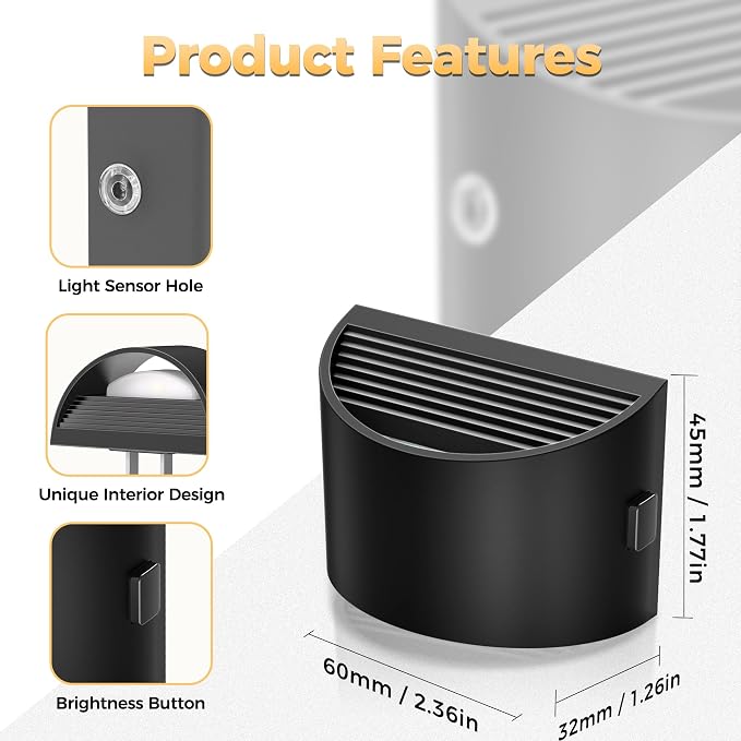 Night Light, Night Lights Plug into Wall, Adjustable, 3CCT | Plug in Night Light with 3 Color Temperatures, Dusk to Dawn Sensor, Nightlights for Adults, Bedroom, Bathroom, 4 packs