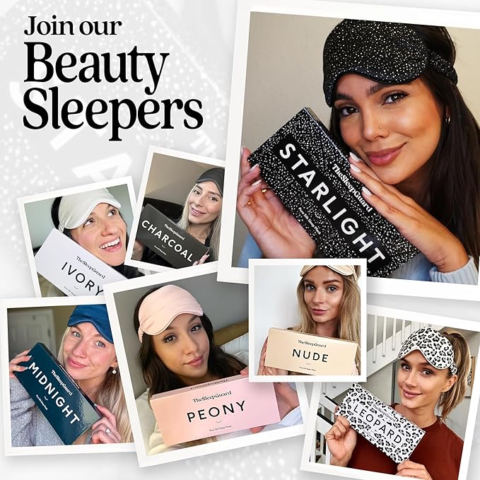 TheSleepGuard Pure Silk Sleep Mask [100% 6A Mulberry Silk, 22 Momme] Light Blocking Travel Essentials. Eye Masks for Sleeping. Black Oeko-Tex Blindfold. Eye Covers for Men & Women