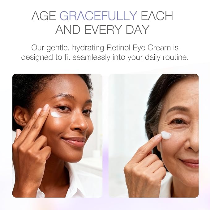 YOUN Beauty Retinol Eye Cream by Plastic Surgeon Dr. Anthony Youn | Paraben-Free Night Eye Cream with Liposomal Retinol & Hyaluronic Acid | Under Eye Cream for Hydration and Skin Firming, 1 Fl Oz