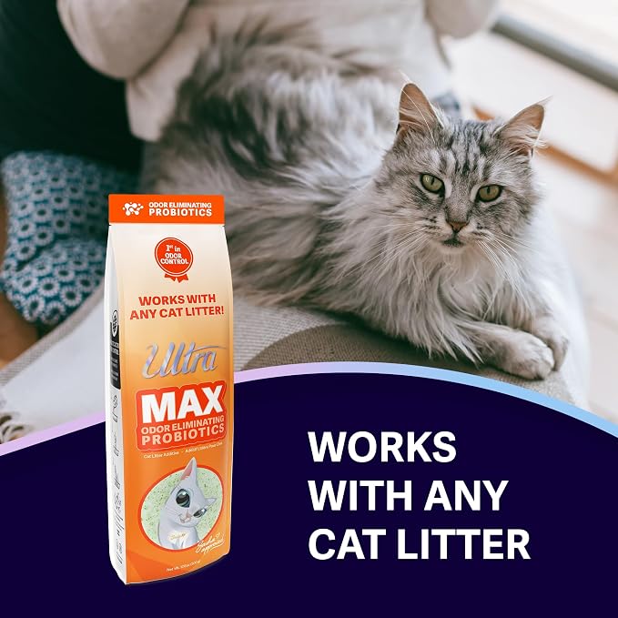 Ultra Max Deodorizer, Works with Any Cat Litter, Odor-Eliminating Additive
