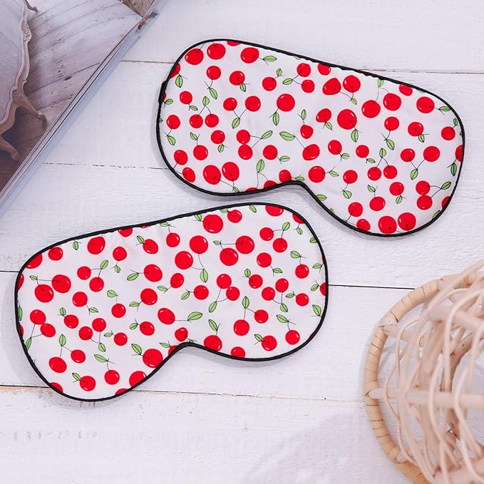 Maxfeel 100% Pure Silk Eye Mask Sleep Eye Mask Eye Cover Eyeshade Sleeping Eye Mask Printed Colors (#18)
