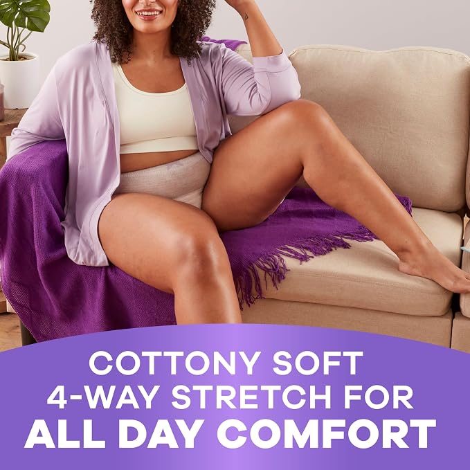 Always Discreet Reimagined Adult Diapers for Women, Maximum Absorbency Incontinence and Postpartum Underwear Size 3X+, Up to 100% Leak Free Bladder Leak Protection, 52 Count