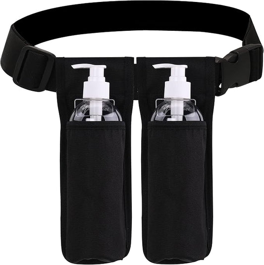 Massage Bottle Bag Massage Therapist Holster Massage Lotion Holster Massage Oil Holster（Db1KD-Black）