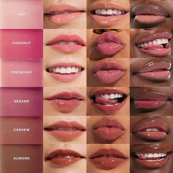Tower 28 ShineOn Milky Lip Jelly, OAT | Non-Sticky, Vegan Lip Gloss in Milky Peachy Pink | Apricot and Raspberry Seed Oil | Moisturizing, Clean, Cruelty Free