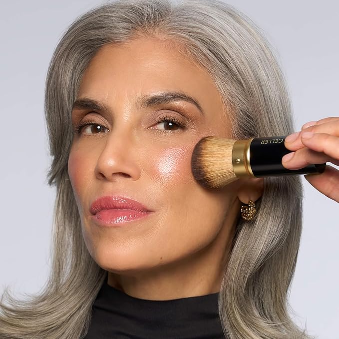 LAURA GELLER Baked Icons Complete Full Face Palette, Medium | All-in-One Makeup Palette with Baked Foundations, Blush, Bronzer, Highlighter, Eyeshadows | Coverage for Mature Skin | Travel-Friendly