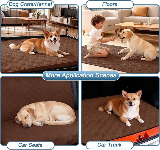 Waterproof Reversible Dog Blanket, Soft Couch Cover for Dogs Washable | Dual-Sided Waterproof Pet Bed Blanket, Resist Stains Spills & Pet Hair, Practical Furniture Protector For Pets, Size 82"x102"