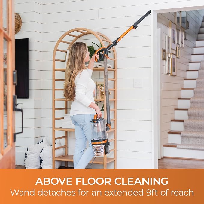 Kenmore Featherlite Lift-Up Bagless Upright Vacuum | 2-Motor Power Suction, Lightweight Carpet Cleaner with HEPA Filter, 2 Cleaning Tools for Pet Hair, Hard Floor - DU4080