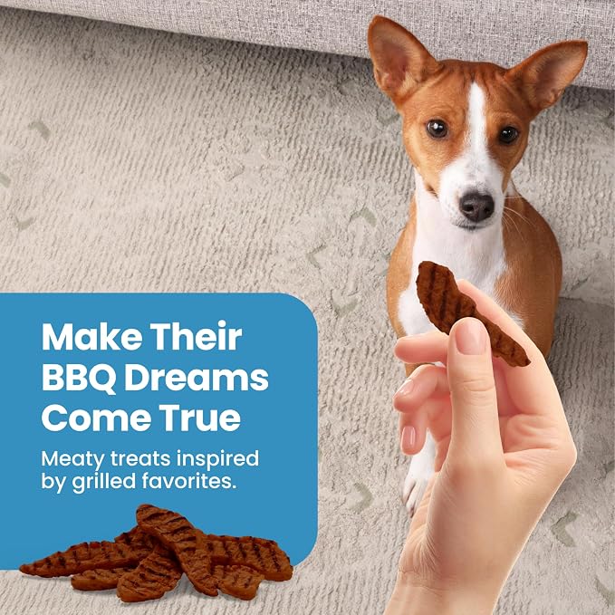 Blue Buffalo Nudges Grillers Steak Dog Treats, 36 oz | Real USA Beef First, Charred Texture, For All Breed Sizes, No Chicken By-Product, Corn, Wheat, or Soy