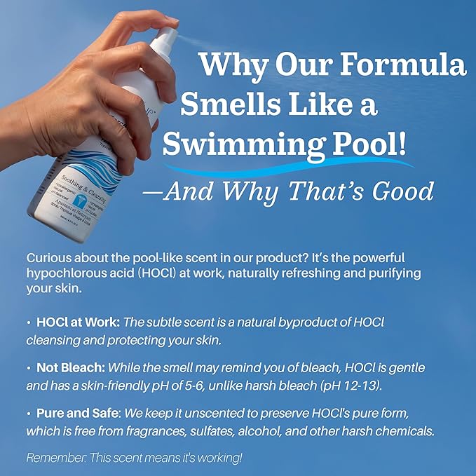 BioForce Pure Hypochlorous Acid Spray for Face & Body - Made in Canada - Gentle Skin Cleanser & Toner, Acne-Prone Skin, Eczema, Piercing aftercare, pH Balanced, Alcohol-Free, NueVue (2-Pack x 8.2oz)