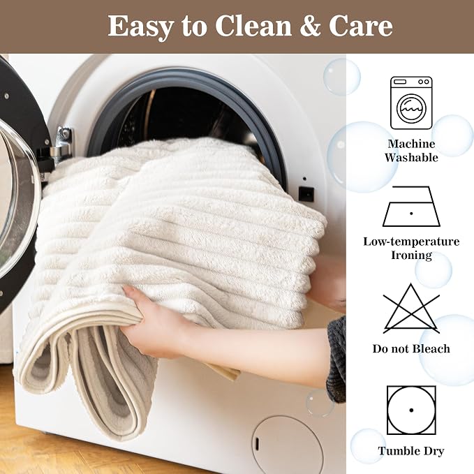 MYSKY HOME 100% Waterproof Couch Cover for Dogs Washable, Non Slip Couch Covers for 2 Cushion Sofa Pet Friendly, Thick Soft Sofa Covers Slipcovers Blanket Dog Bed Cover, Cream, 35"x70.9"