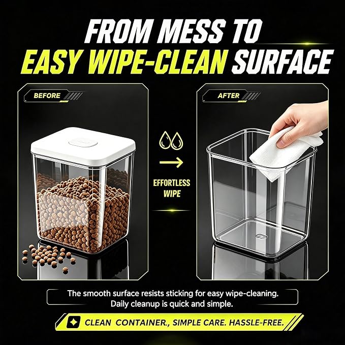 LivLab Mker Pet Food Storage Container With Lids & Cup
