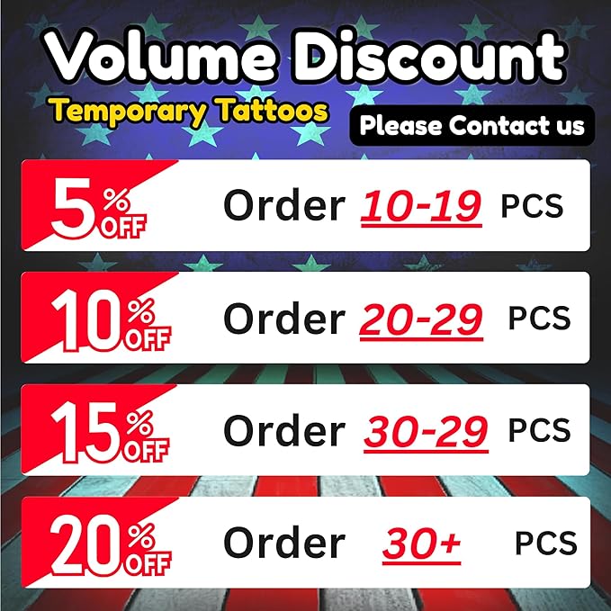 Party Pack - Custom Temporary Tattoos with Your Face | Funny Personalized Face Tattoos for Parties, Weddings & Events | Unique Fake Tattoos with Photo | Made in USA