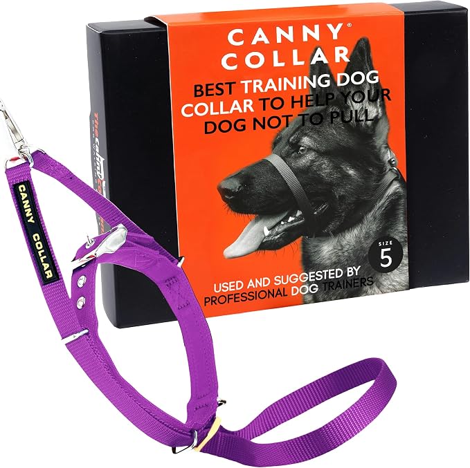 Canny Gentle No-Pull Dog Training Head Collar to Stop Pulling Purple Size 5