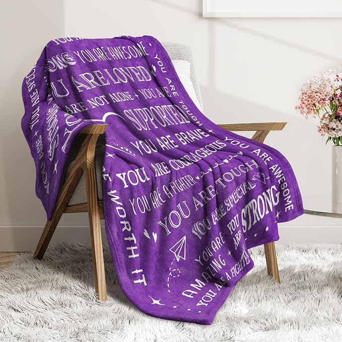 Gifts for Women- Get Well Blanket, Inspirational Gift for Her | Feel Better After Surgery Gifts, Thinking of You Gifts for Mom Grandma Aunt Friend Sister Daughter, 60'' x 50''