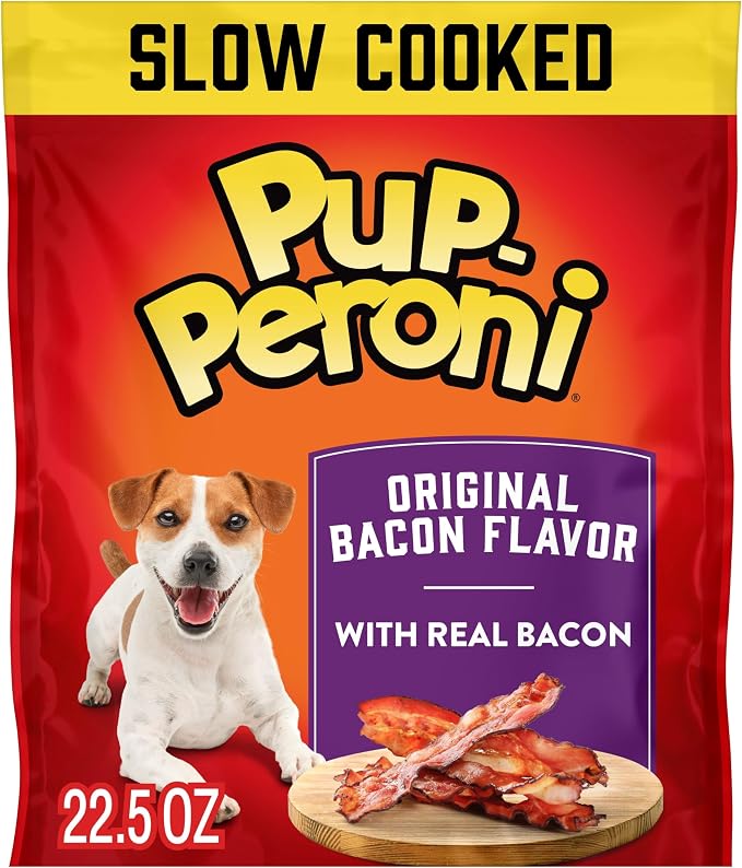 Pup-Peroni Dog Treats, Original Bacon Flavor, 22.5 Ounce, Made with Real Bacon