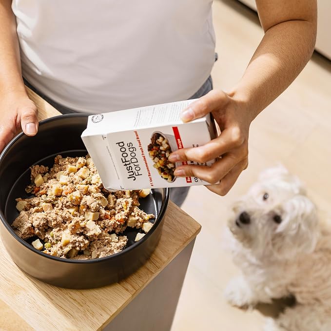 JustFoodForDogs Pantry Fresh Wet Dog Food,Complete Meal or Dog Food Topper,Chicken & White Rice Human Grade-Dog-Food Recipe - 12.5 oz,(Pack of 24)