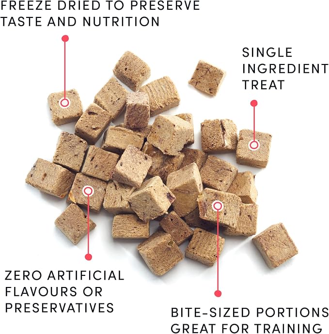 Crumps Naturals Mini Trainers Freeze Dried Pork Hearts 1.9oz, Dog Treats