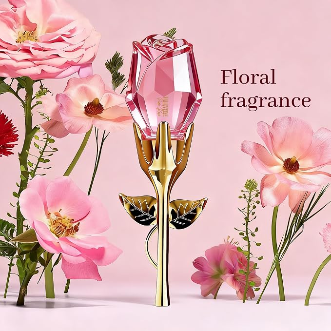 A CENTER Valentine Pink Rose 2-Piece Fragrance for Women 1.7 Fl Oz Each | Long Lasting Oriental Floral Perfume | Elegant Size Eau de Parfum Duo | Cologne Gift Daily Use