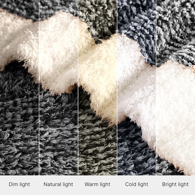 Soft Throw Blanket for Couch-Cozy Reversible Knitted Blankets | Lightweight Warm Fluffy Decor for Women, Mom, Her & Girls, Sofa, Chair, Bed, 50x60in, Cationic Dyeing Black