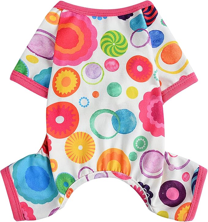 Dog Pajamas for Small Dogs Boy Girl, Dog Clothes Tiny Chihuahua Yorkie Spring Summer Shirt, Cute Puppy Outfit Pjs Jumpsuit Cat Onesie Apparel Pet Clothes