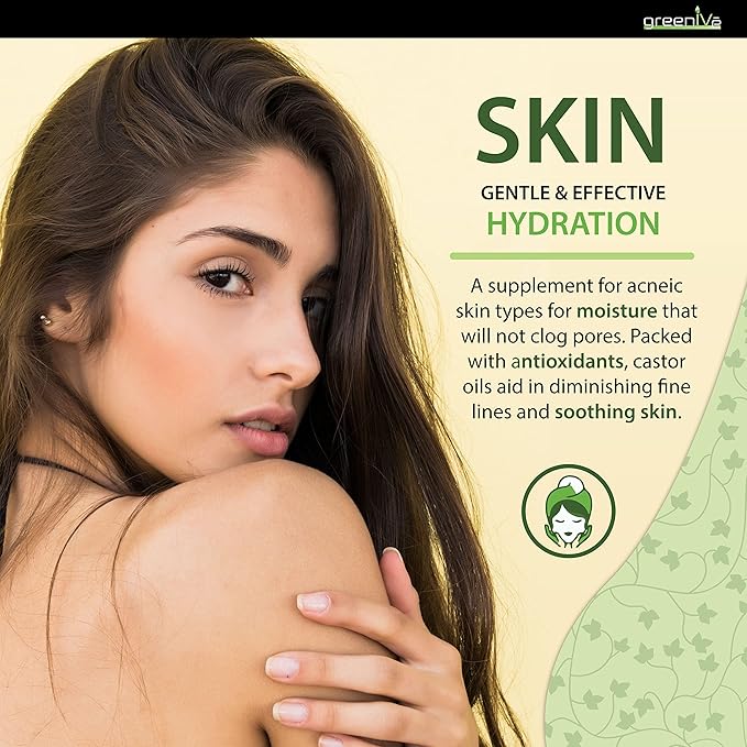 GreenIVe 100% Pure Glass Castor Oil - Cold Pressed - Hexane Free - Exclusively on Amazon (16 oz)